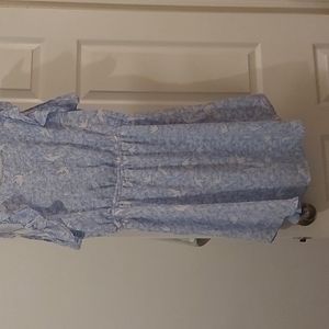 Blue with white birds dress from RW&CO SIZE MEDIUM